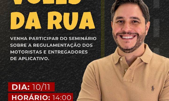 Maurício Carvalho promove seminário em Rondônia para debater direitos de motoristas de aplicativo e entregadores
