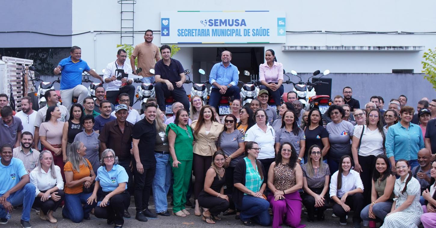 Cirone assegura recursos e agentes de saúde de Cacoal recebem motocicletas