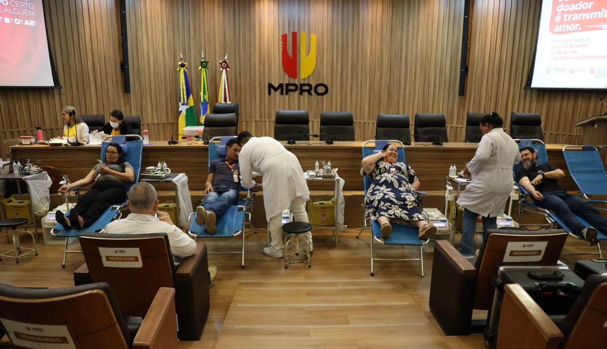 Com lema de solidariedade, MPRO mobiliza público na 1ª Campanha de Doação de Sangue de 2026