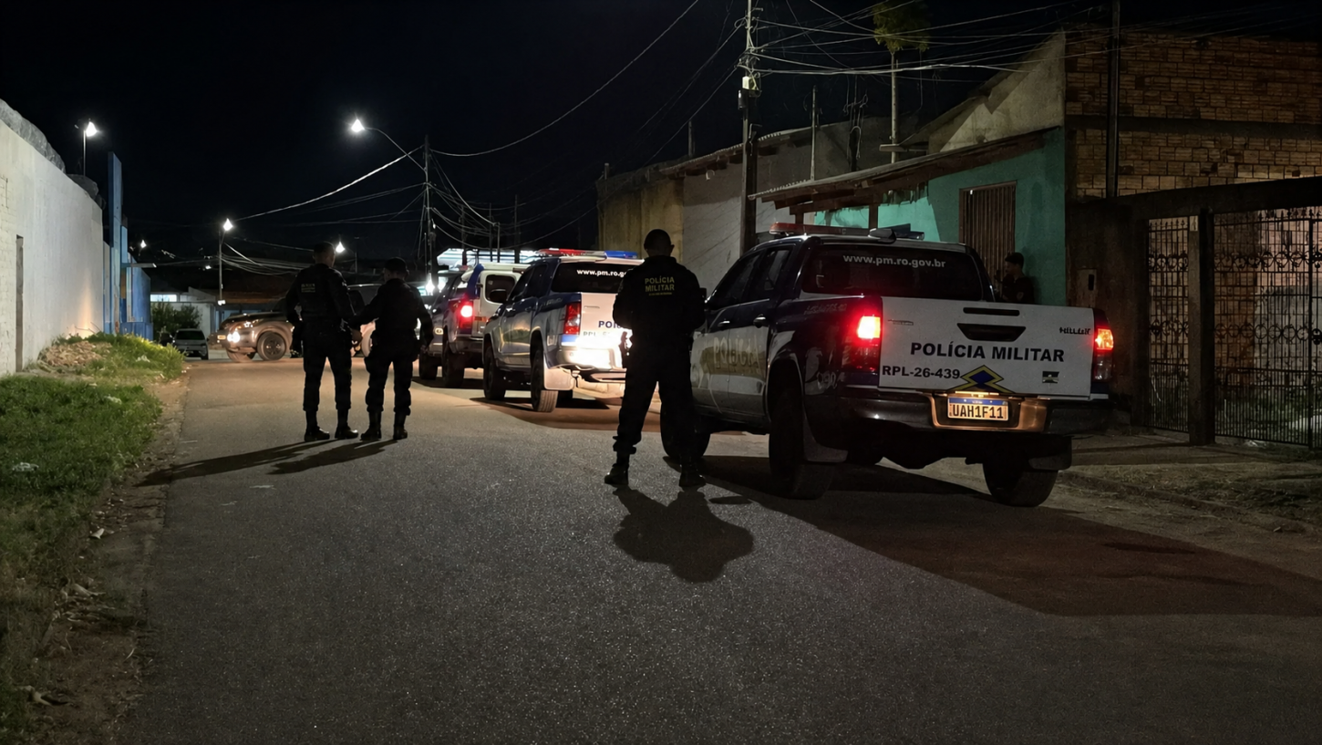 Homem agride esposa e se tranca armado dentro de casa
