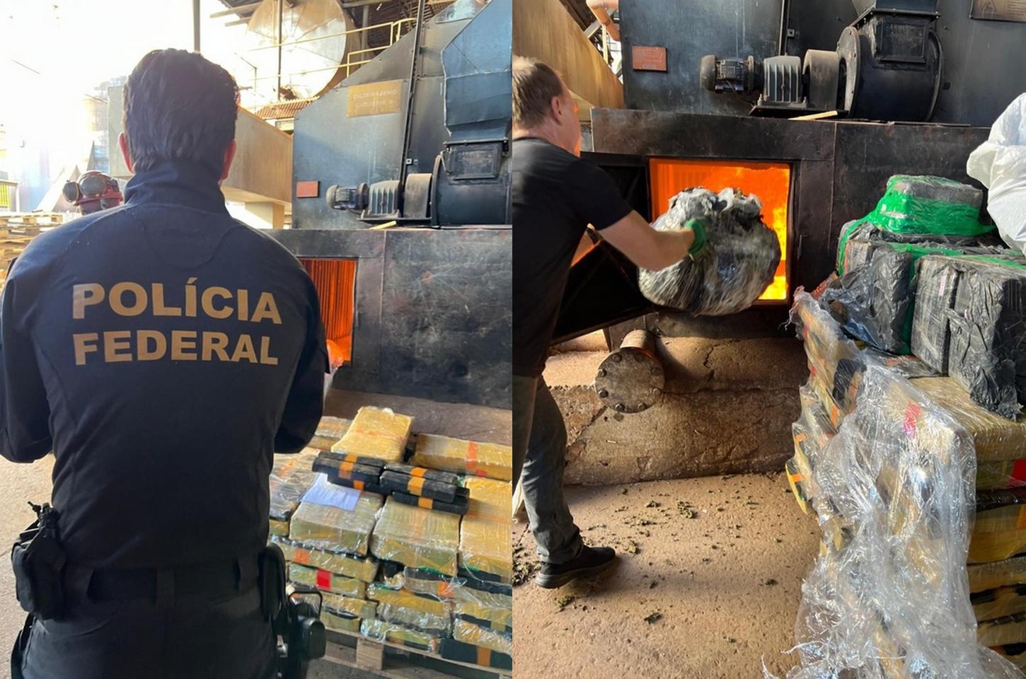 PF incinera mais de 10 toneladas de drogas no Paraná