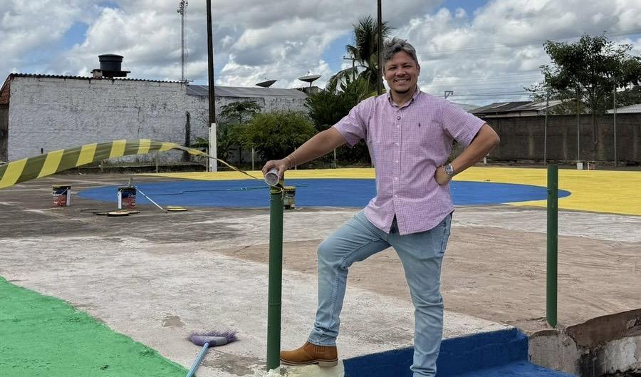 Reforma da praça do bairro Aponiã é concluída e devolve espaço de lazer à comunidade
